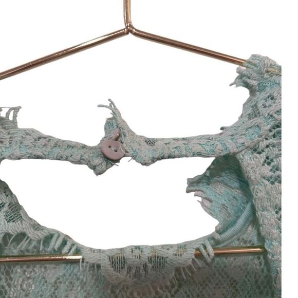 Intimately Free People Daydream Lace Open Back Bodycon Dress Mint Green Medium - Picture 11 of 13